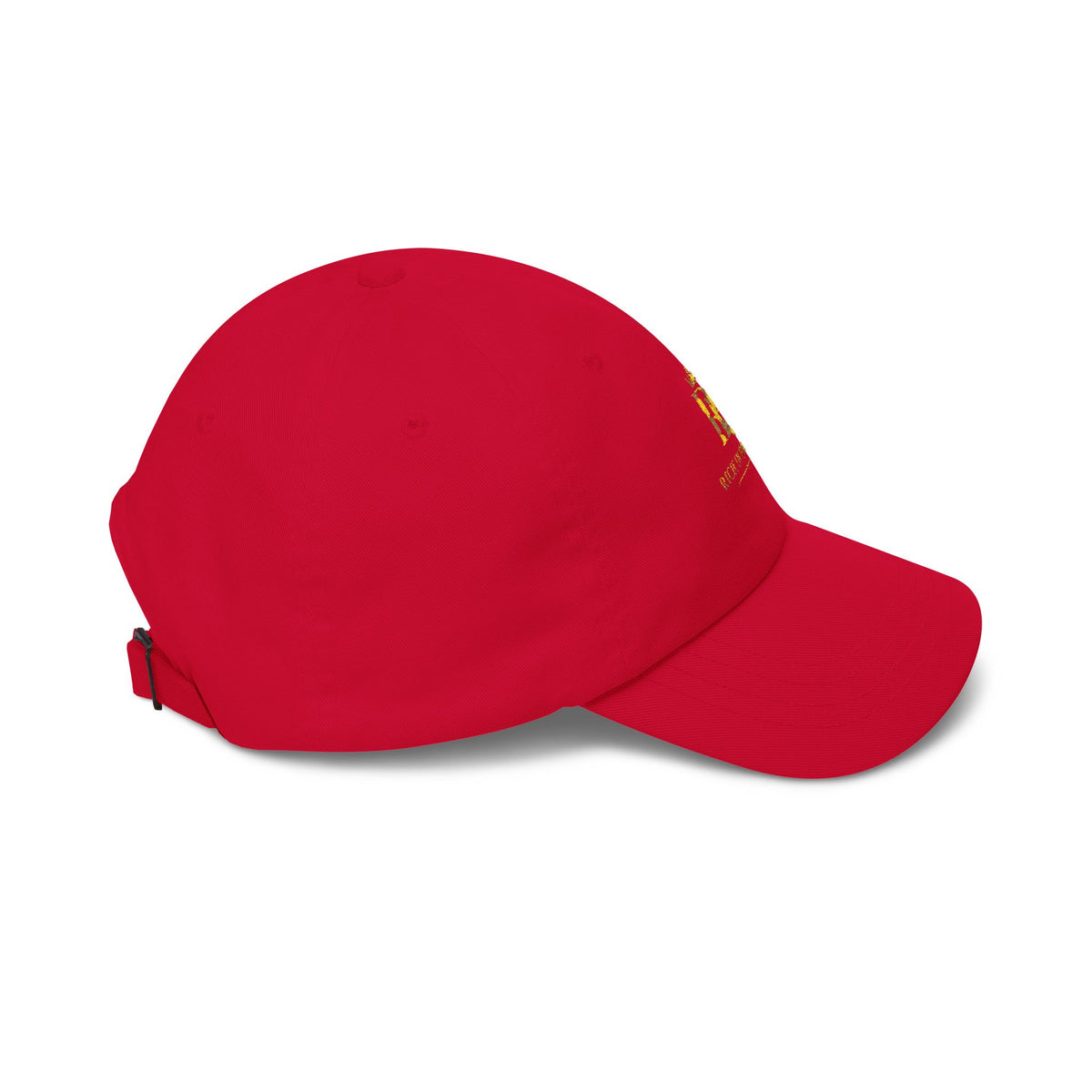 Dad Cap - Gold Crown 'R' Logo Embroidered Baseball Hat