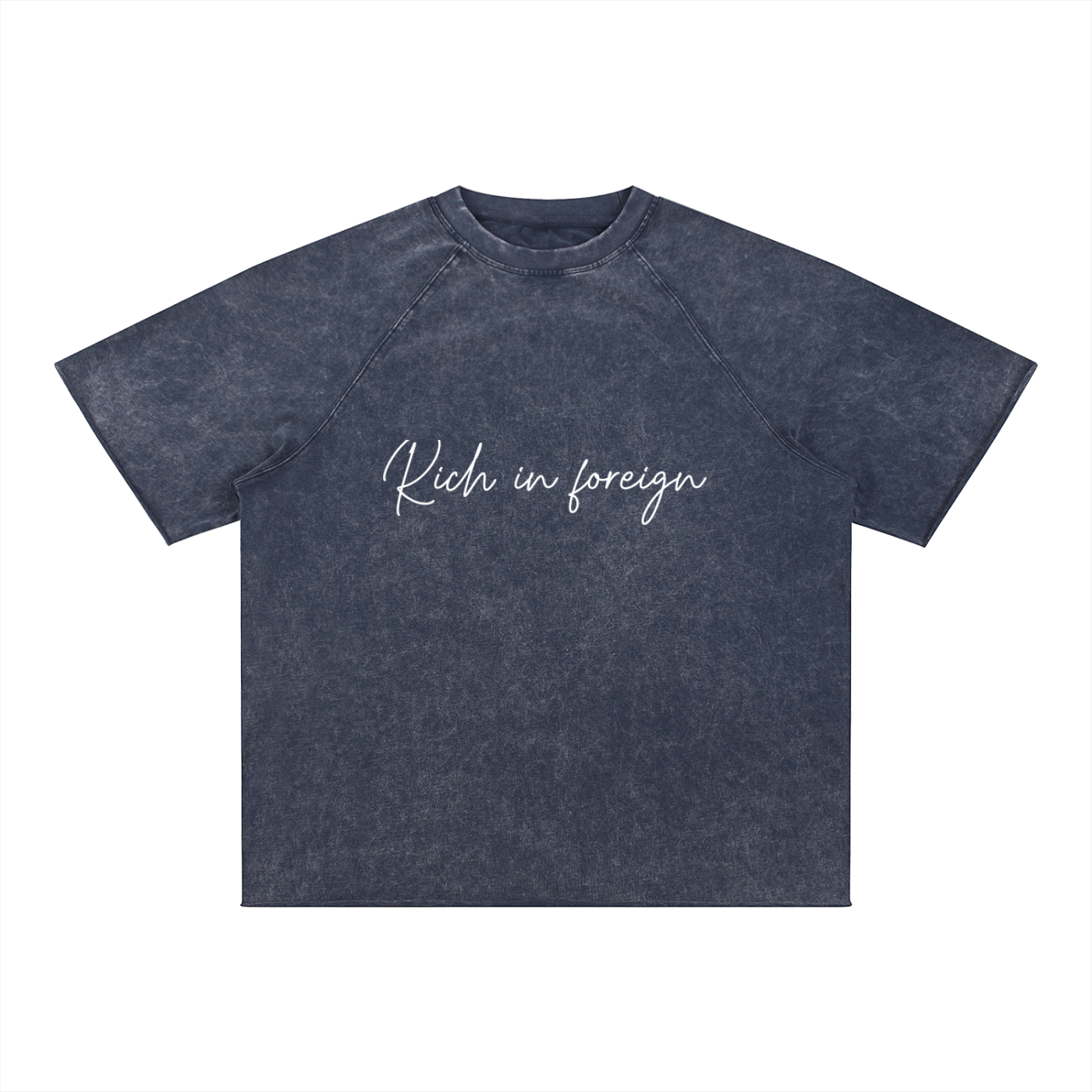 Unisex Mineral Wash Raw Edge T-Shirt
