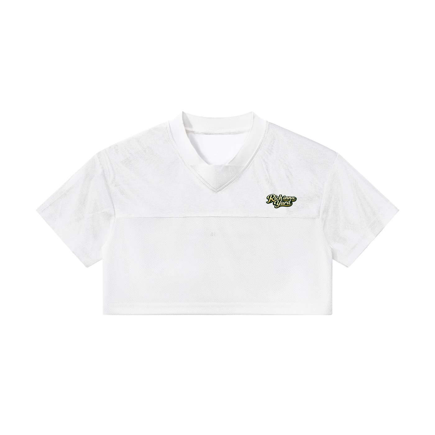 Women’s Cropped Paneled V-Neck Jersey