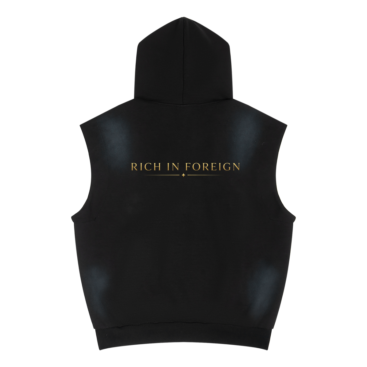 Vintage Wash Sun Fade Sleeveless Hoodie