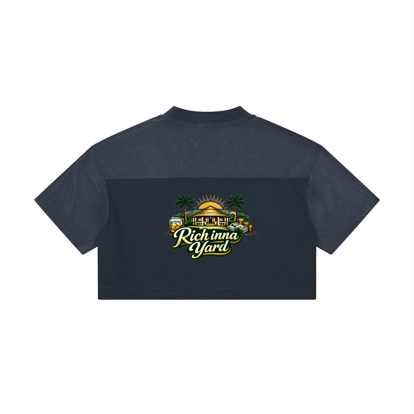 Women’s Cropped Paneled V-Neck Jersey