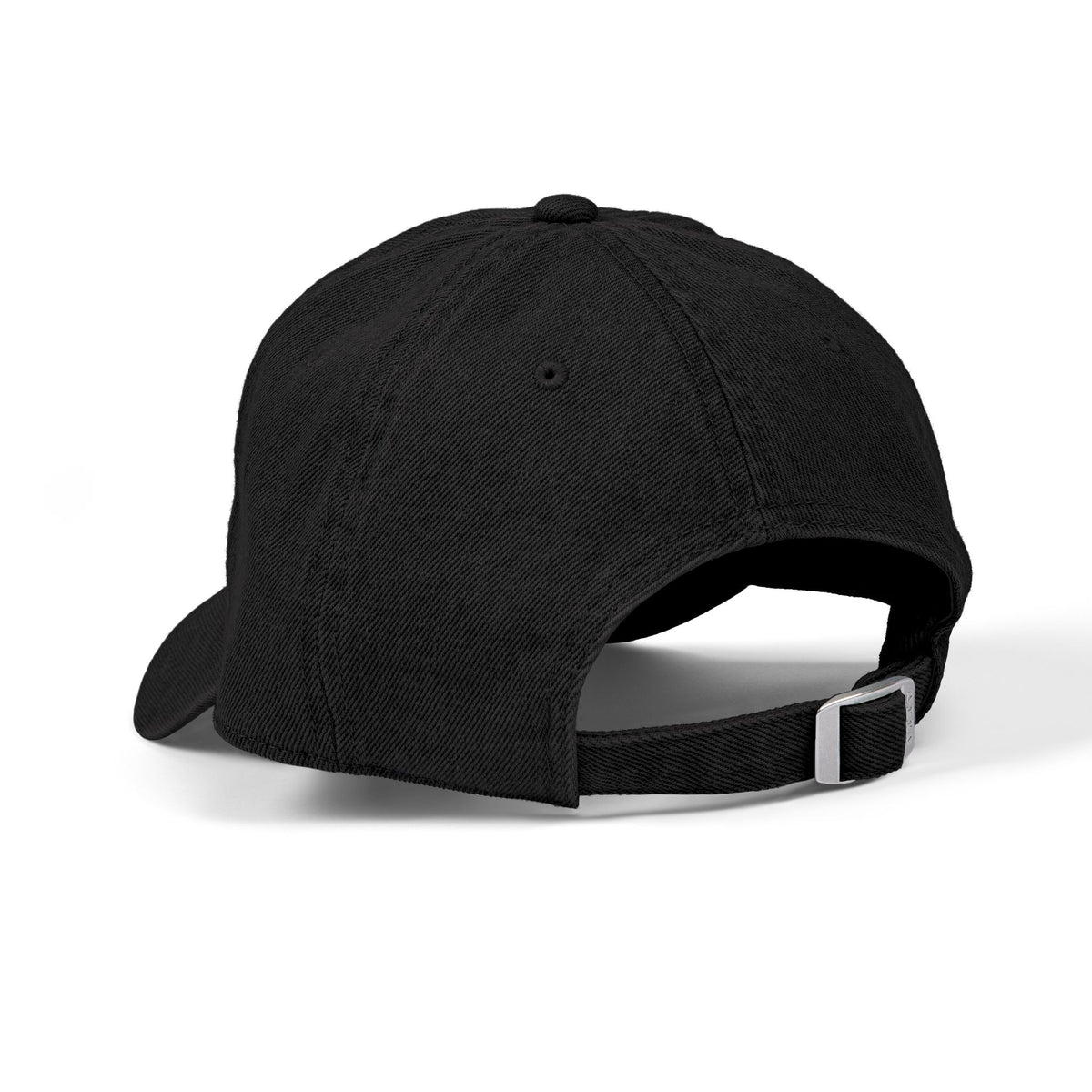 Embroidered Denim Hat — Gold Crest "R" Logo Cap