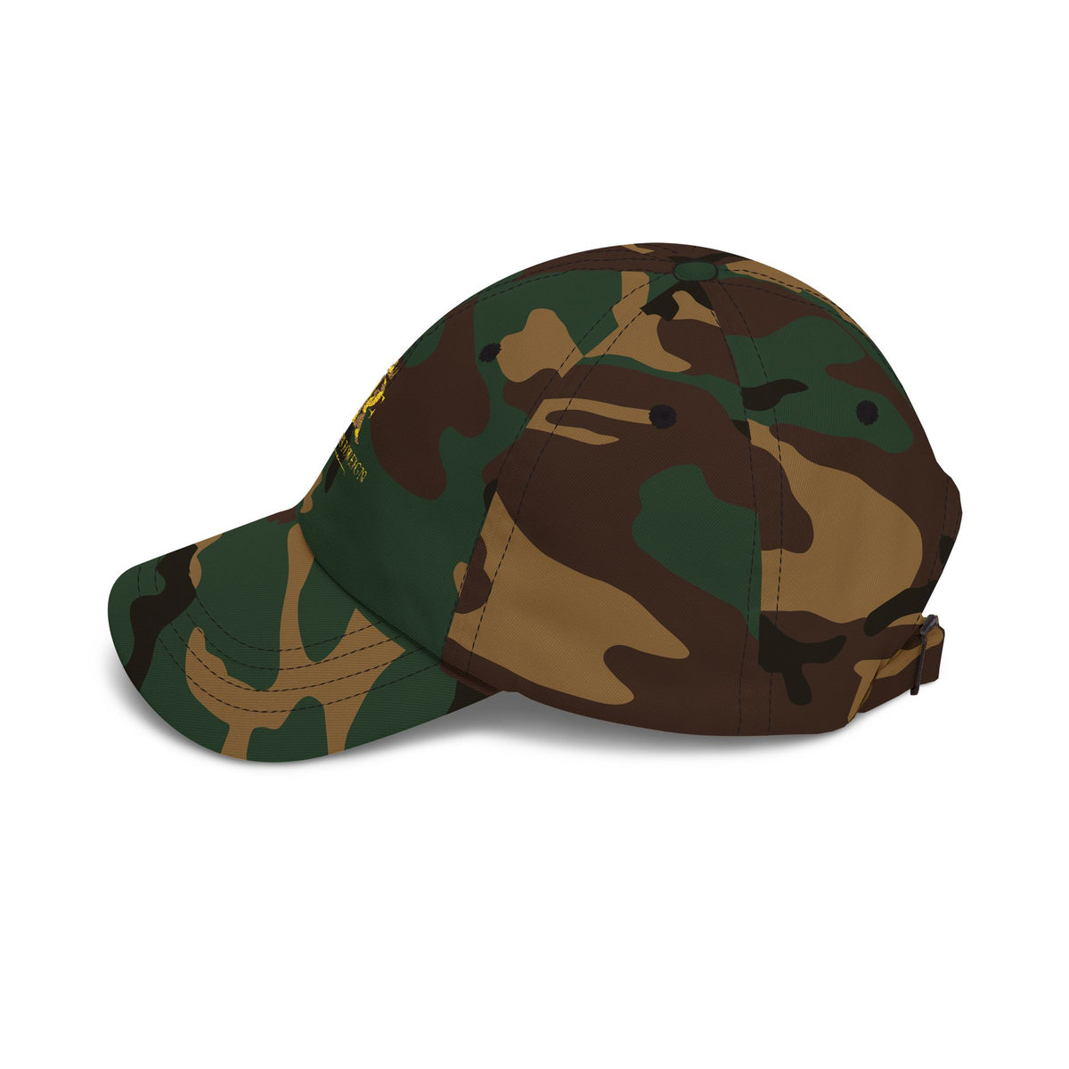Dad Cap - Gold Crown 'R' Logo Embroidered Baseball Hat