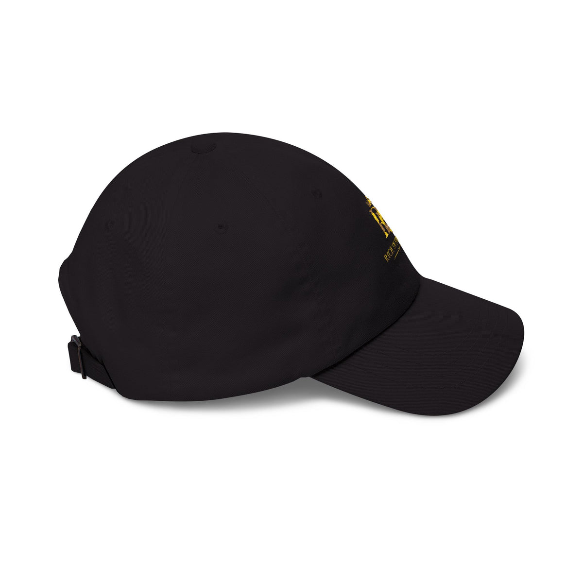 Dad Cap - Gold Crown 'R' Logo Embroidered Baseball Hat
