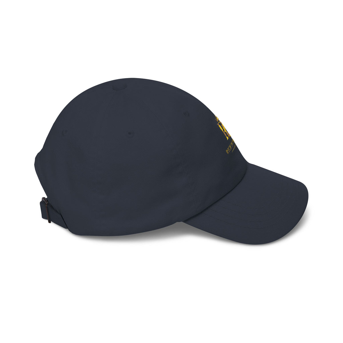 Dad Cap - Gold Crown 'R' Logo Embroidered Baseball Hat