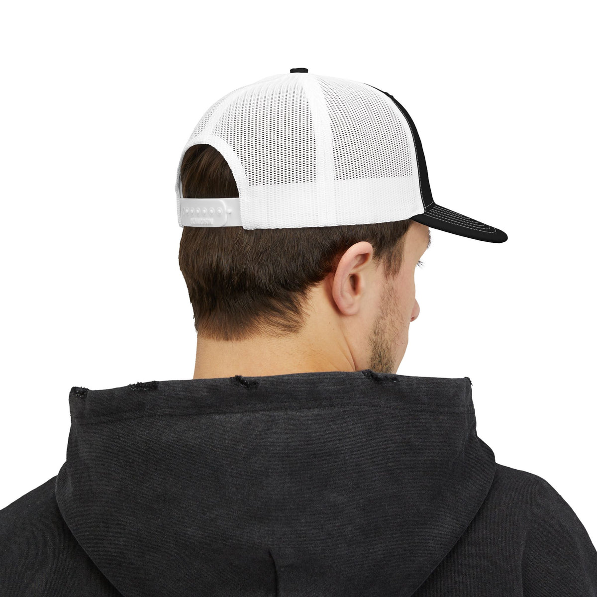 Embroidered Gold Crest Trucker Cap