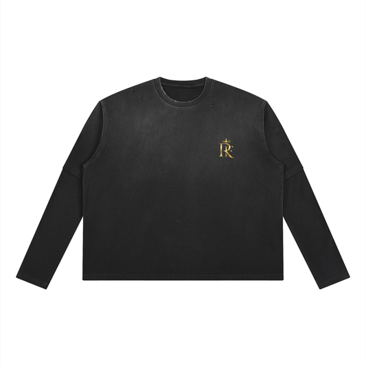 Unisex Vintage Wash Layered T-Shirt