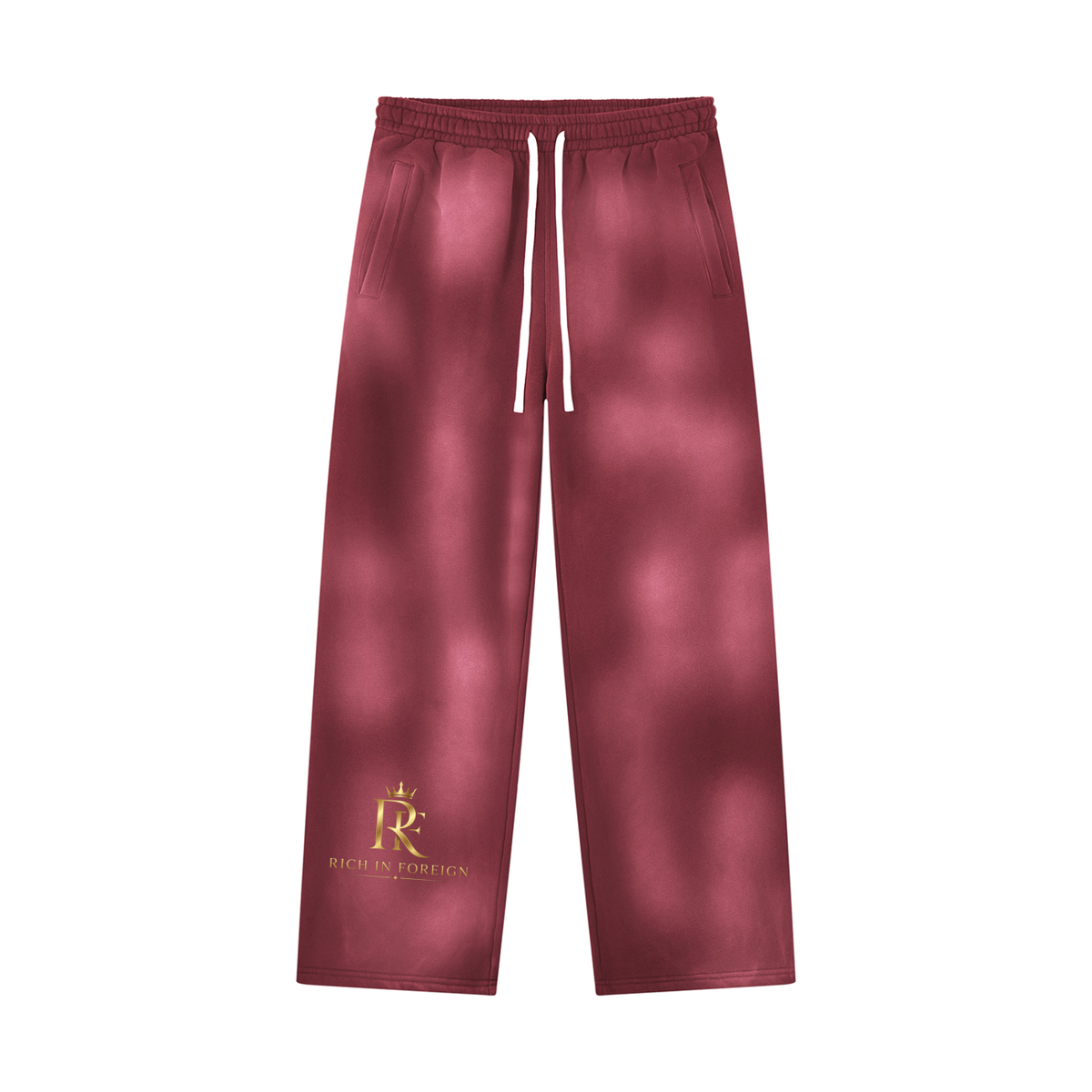 Unisex Sunfade Wide Leg Fleece Sweatpants