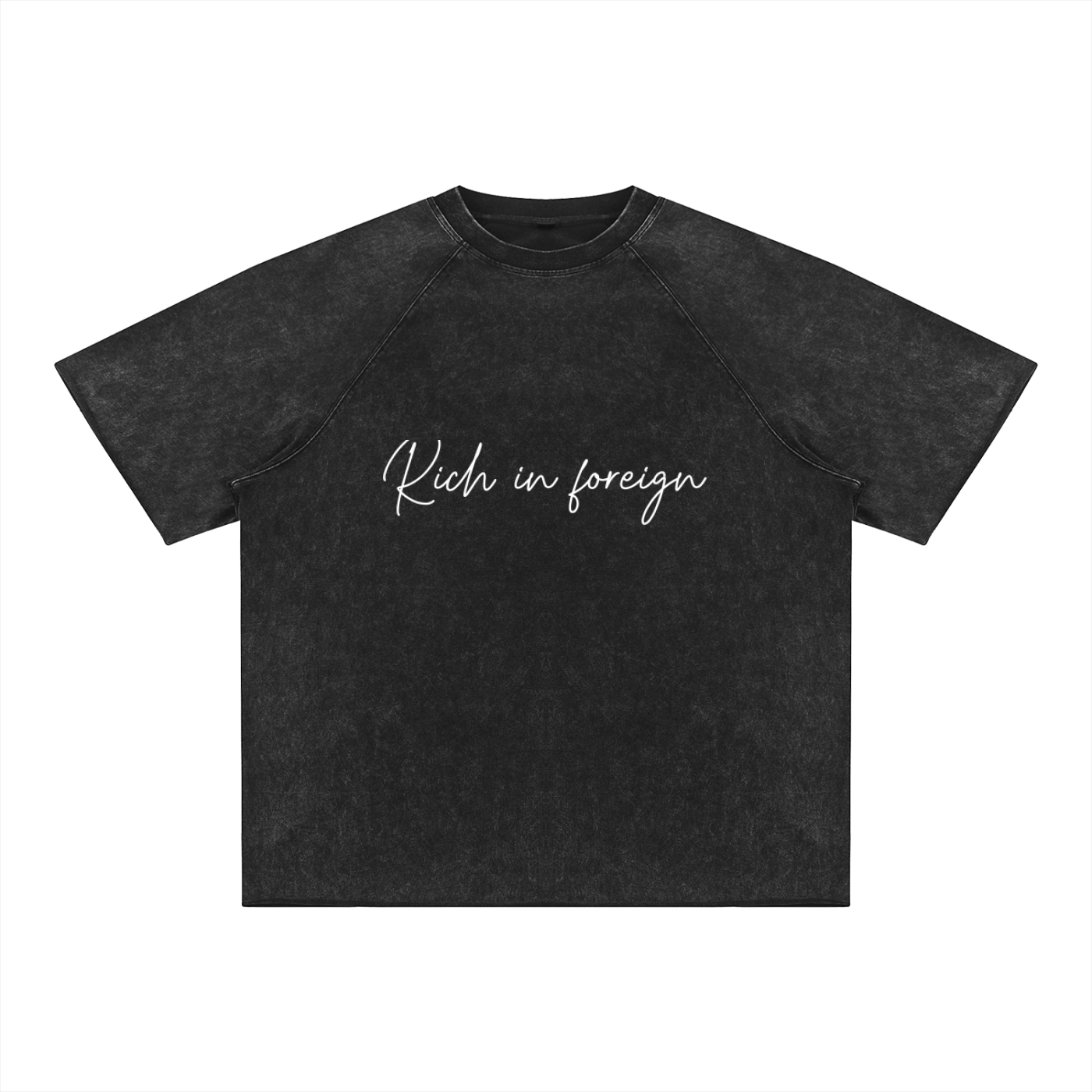 Unisex Mineral Wash Raw Edge T-Shirt