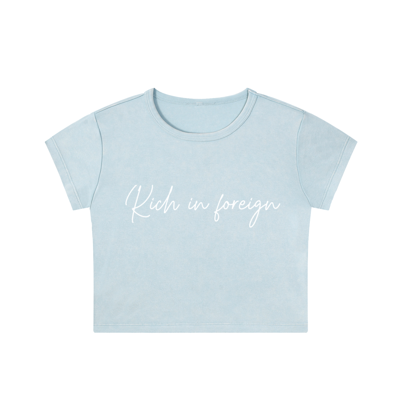 Snow Washed Crop Top