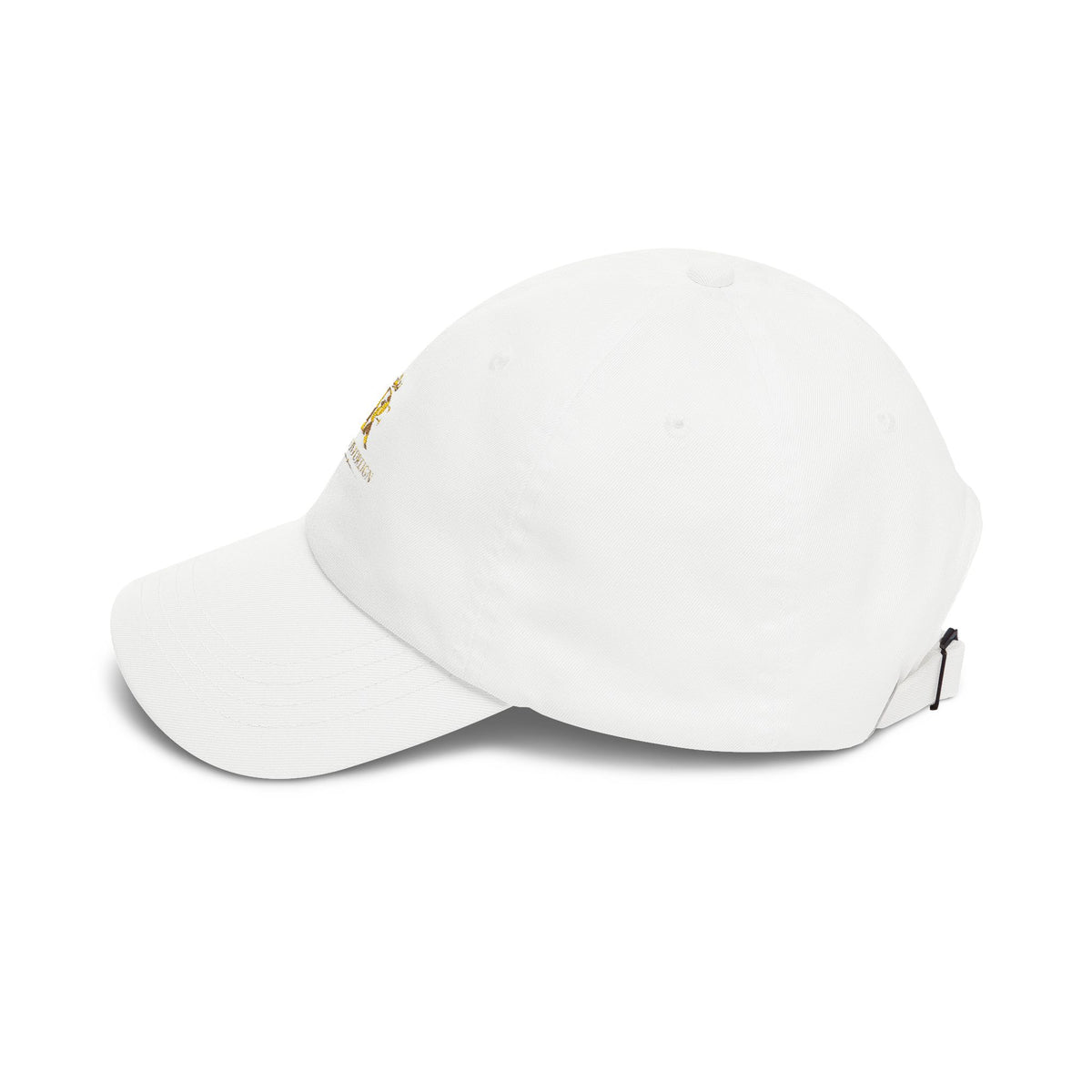 Dad Cap — Gold Crown Monogram "R" Embroidered Baseball Hat