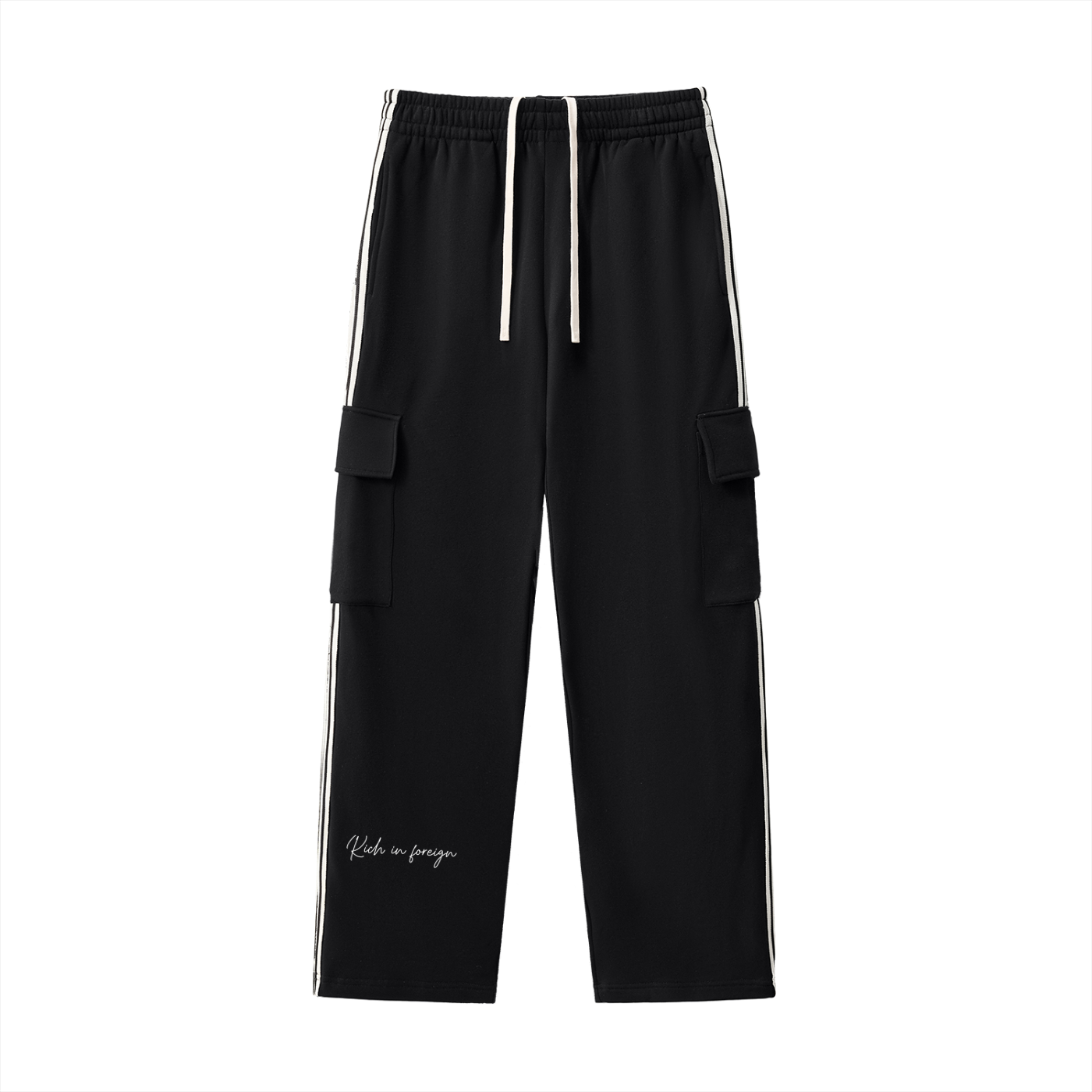 Side Stripe Straight-Leg Pants