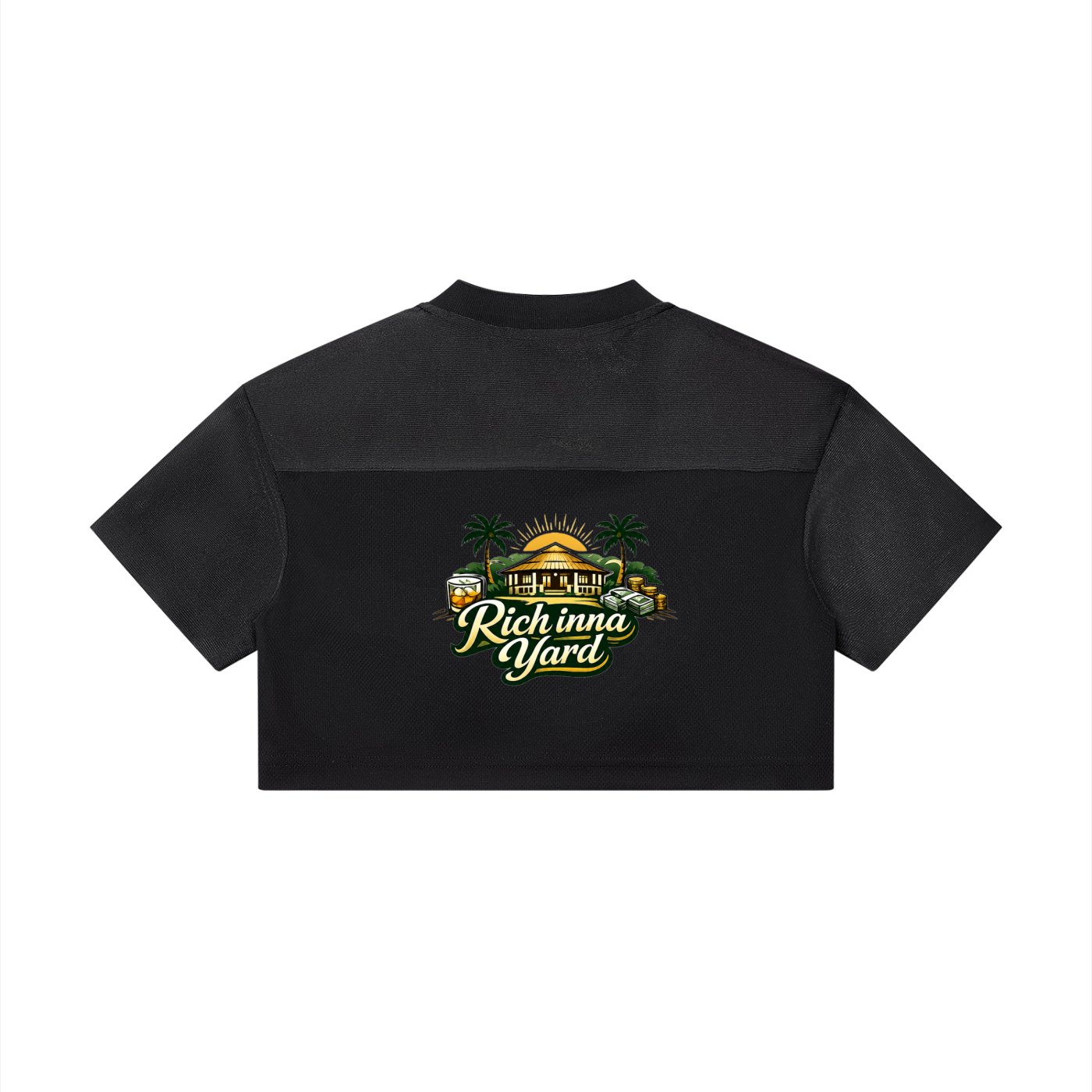 Women’s Cropped Paneled V-Neck Jersey