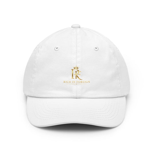 Embroidered 'Rich in Fashion' Classic Dad Hat — Luxury Gold Logo Cap