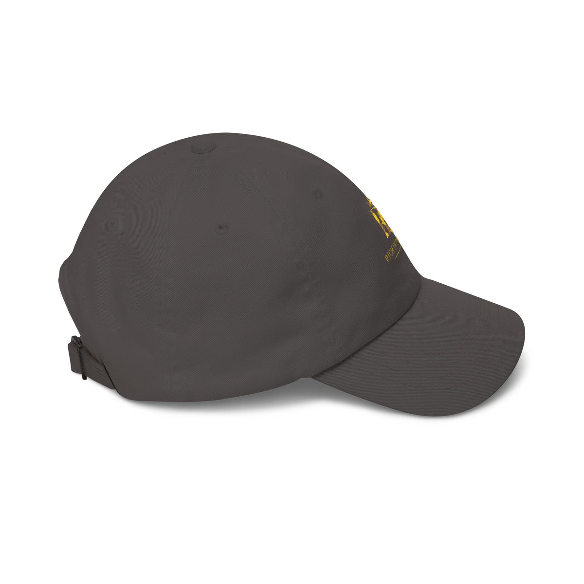 Dad Cap - Gold Crown 'R' Logo Embroidered Baseball Hat