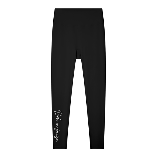 Women's Solid High Rise Leggings