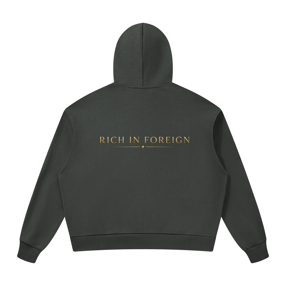 Unisex Drop Shoulder Full Zip Hoodie
