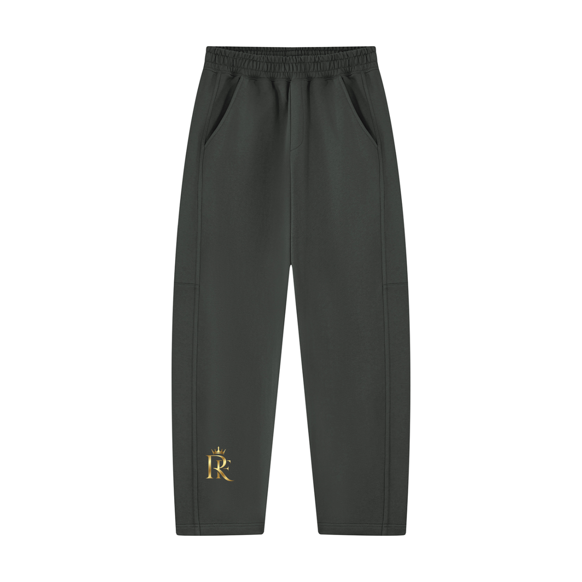 Unisex Tapered Straight Hem Sweatpants