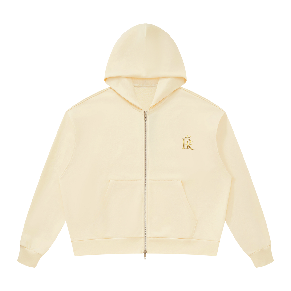 Unisex Drop Shoulder Full Zip Hoodie