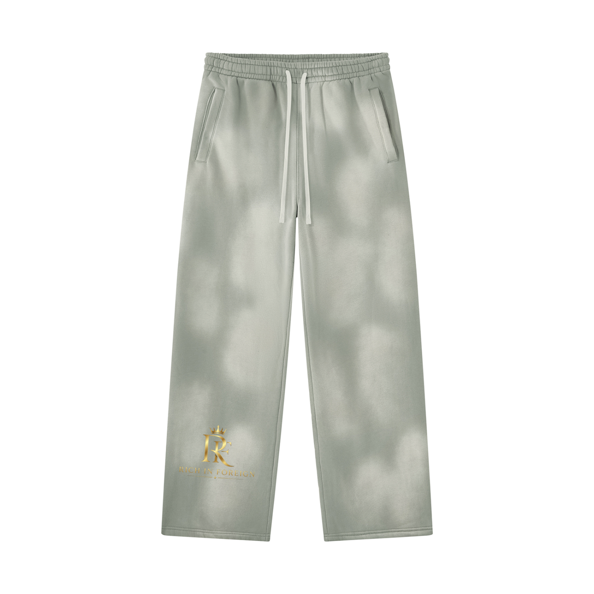 Unisex Sunfade Wide Leg Fleece Sweatpants