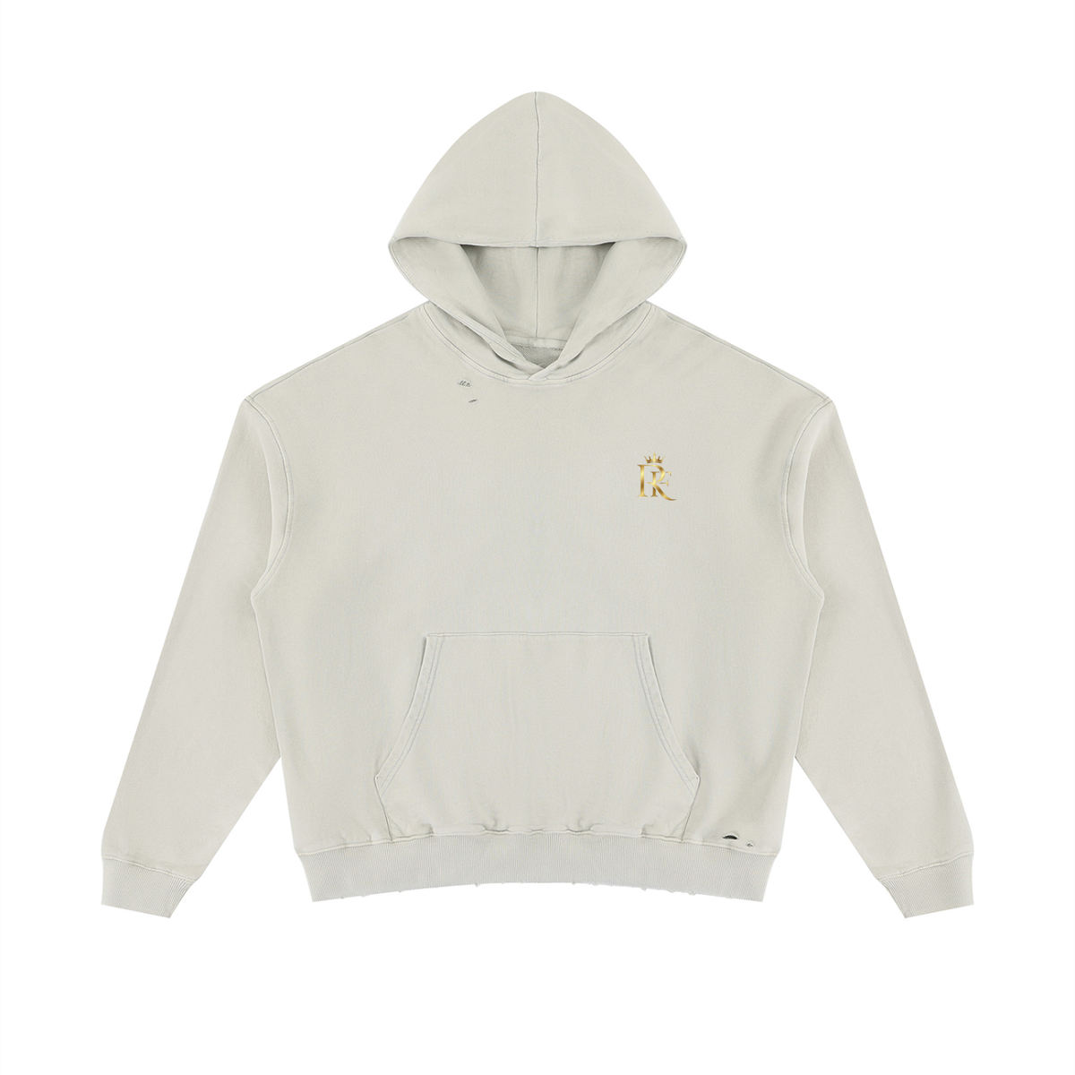 Unisex Mineral Wash Distressed Hoodie