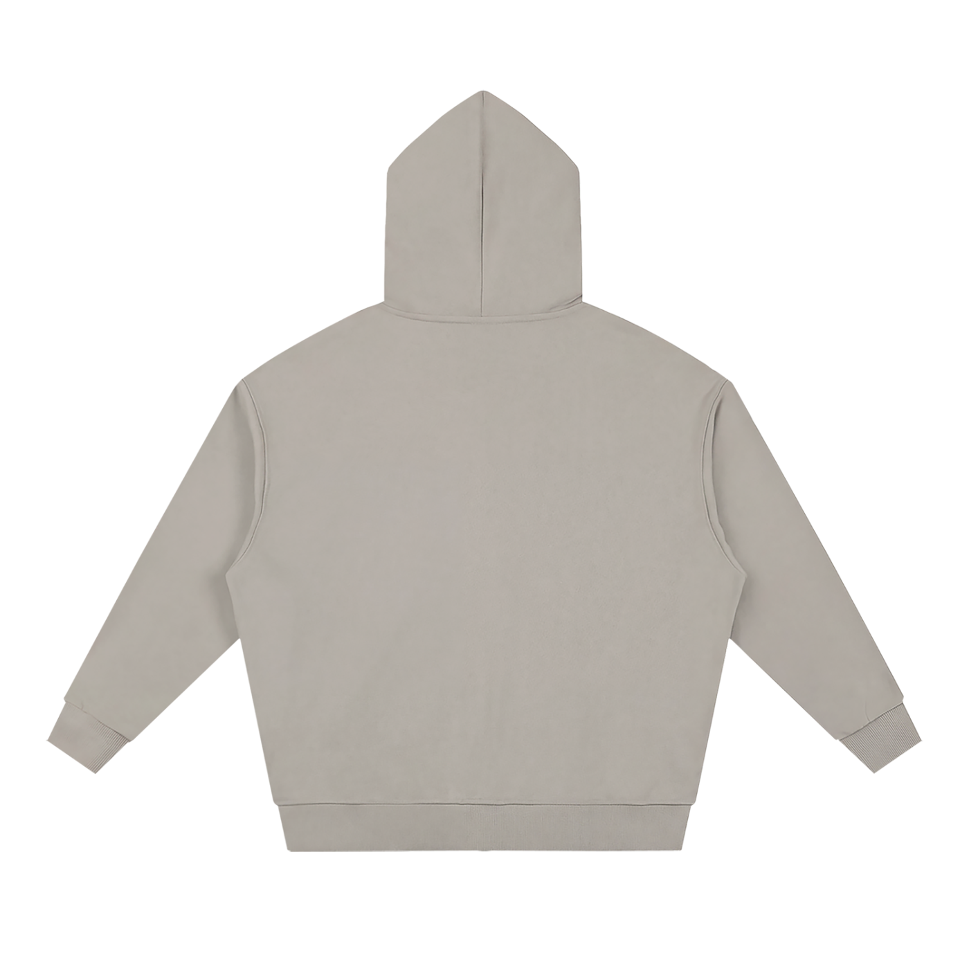 Unisex Loose Solid Full Zip Hoodie