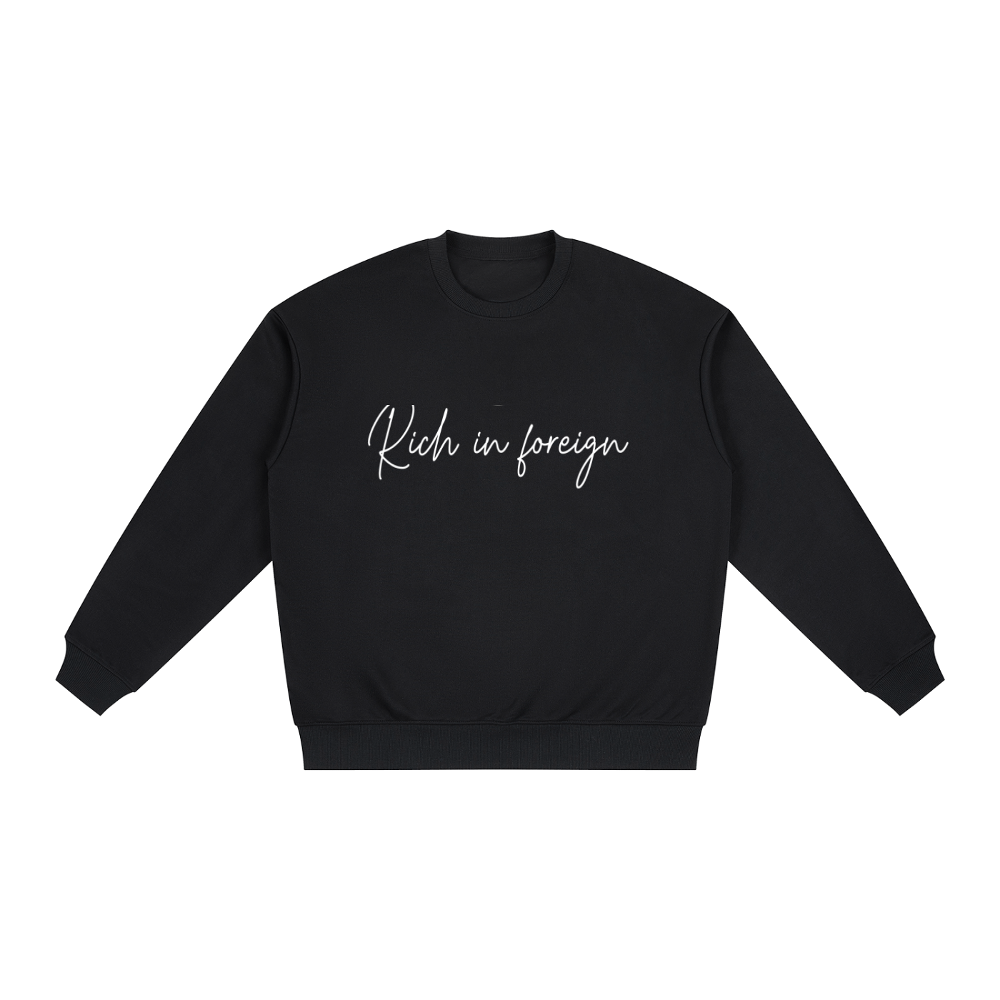 Oversized Drop Shoulder Crewneck Sweatshirt