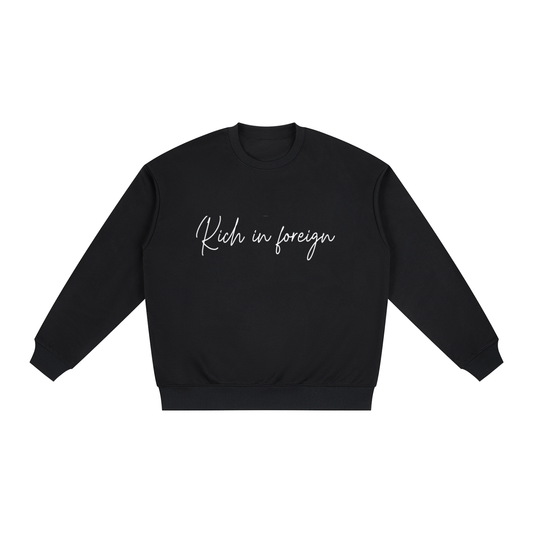 Oversized Drop Shoulder Crewneck Sweatshirt