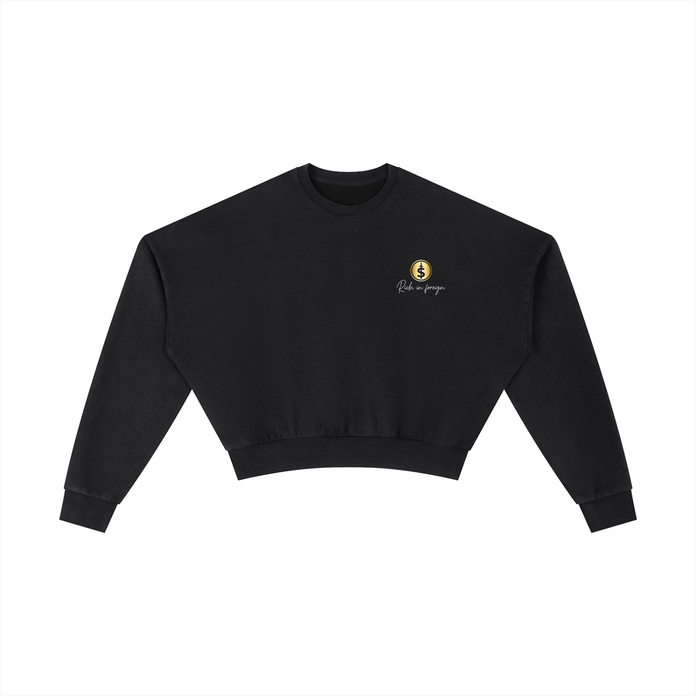 Vintage Washed Cropped Sweatshirt