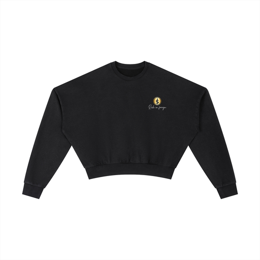 Vintage Washed Cropped Sweatshirt