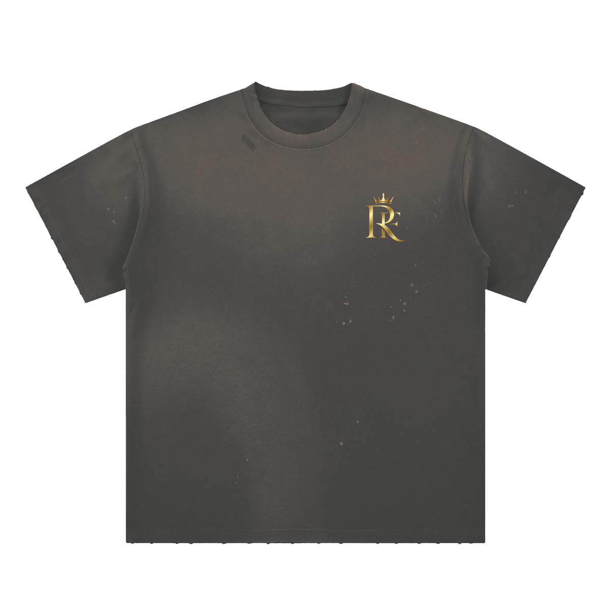 Hand-Frayed Sunfade Paint Splatter T-Shirt