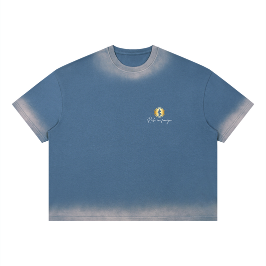 Unisex Boxy Sunfade Vintage Wash T-Shirt