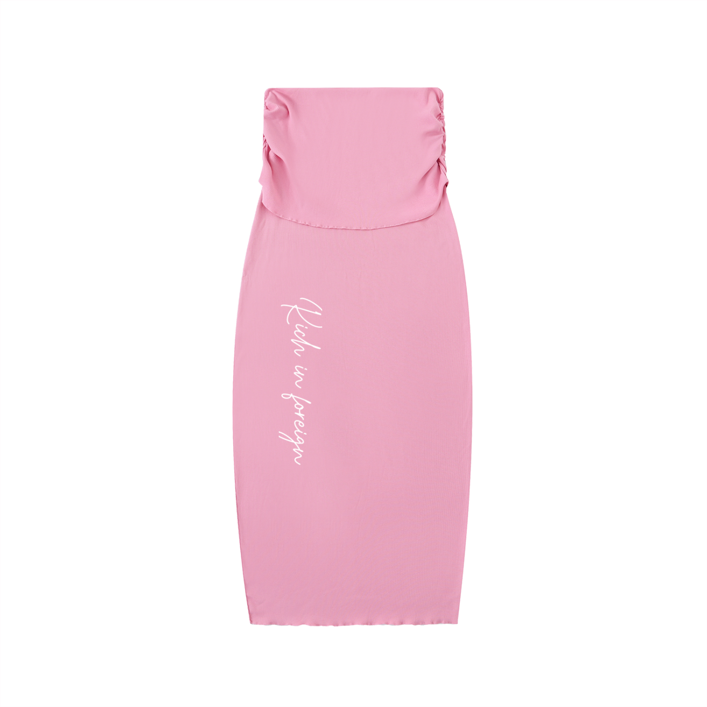 Dyed Washed Straight Hip-Hugging Slim Maxi Skirt