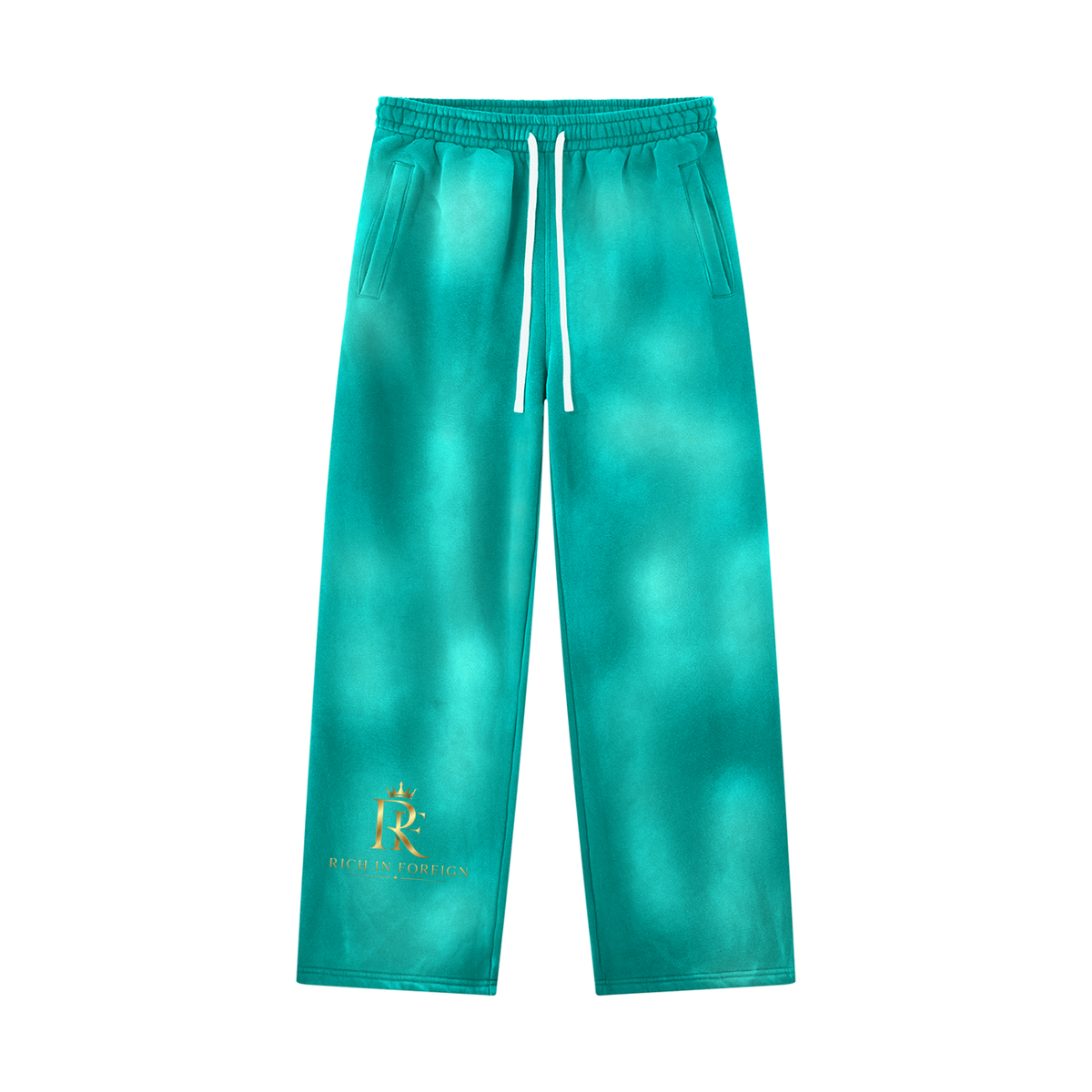Unisex Sunfade Wide Leg Fleece Sweatpants