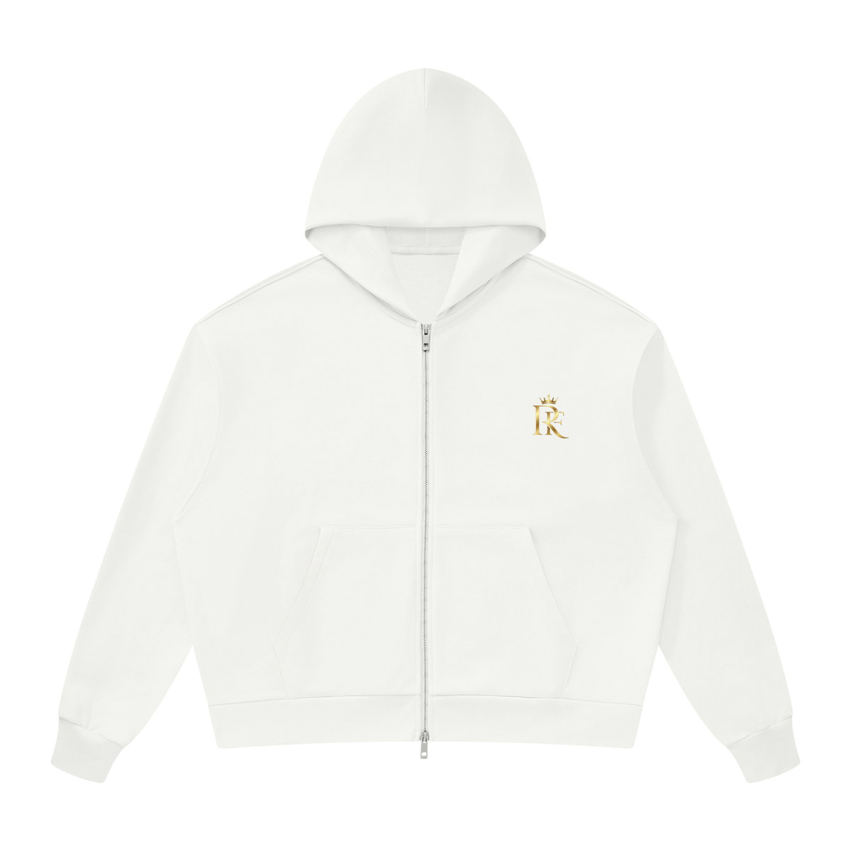 Unisex Drop Shoulder Full Zip Hoodie