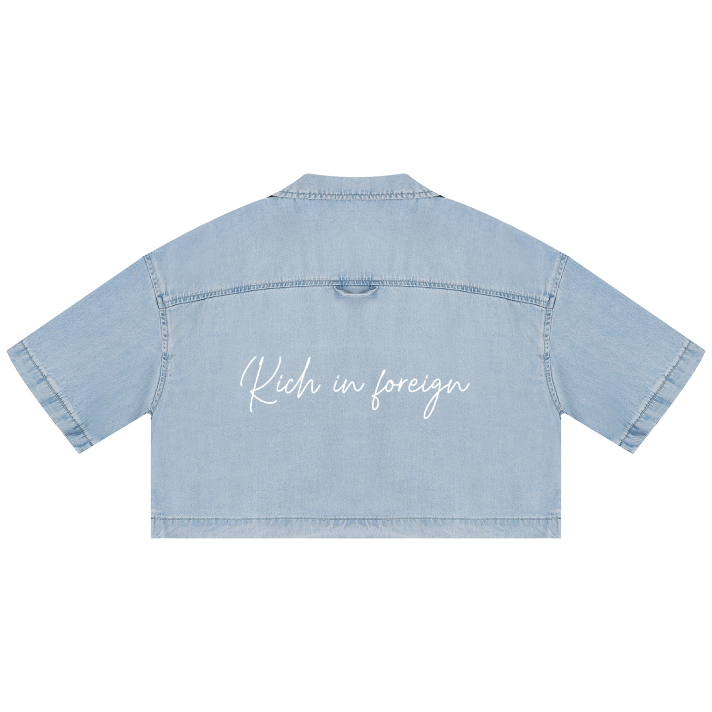 Women's Vintage Wash Boxy Cropped Shirt