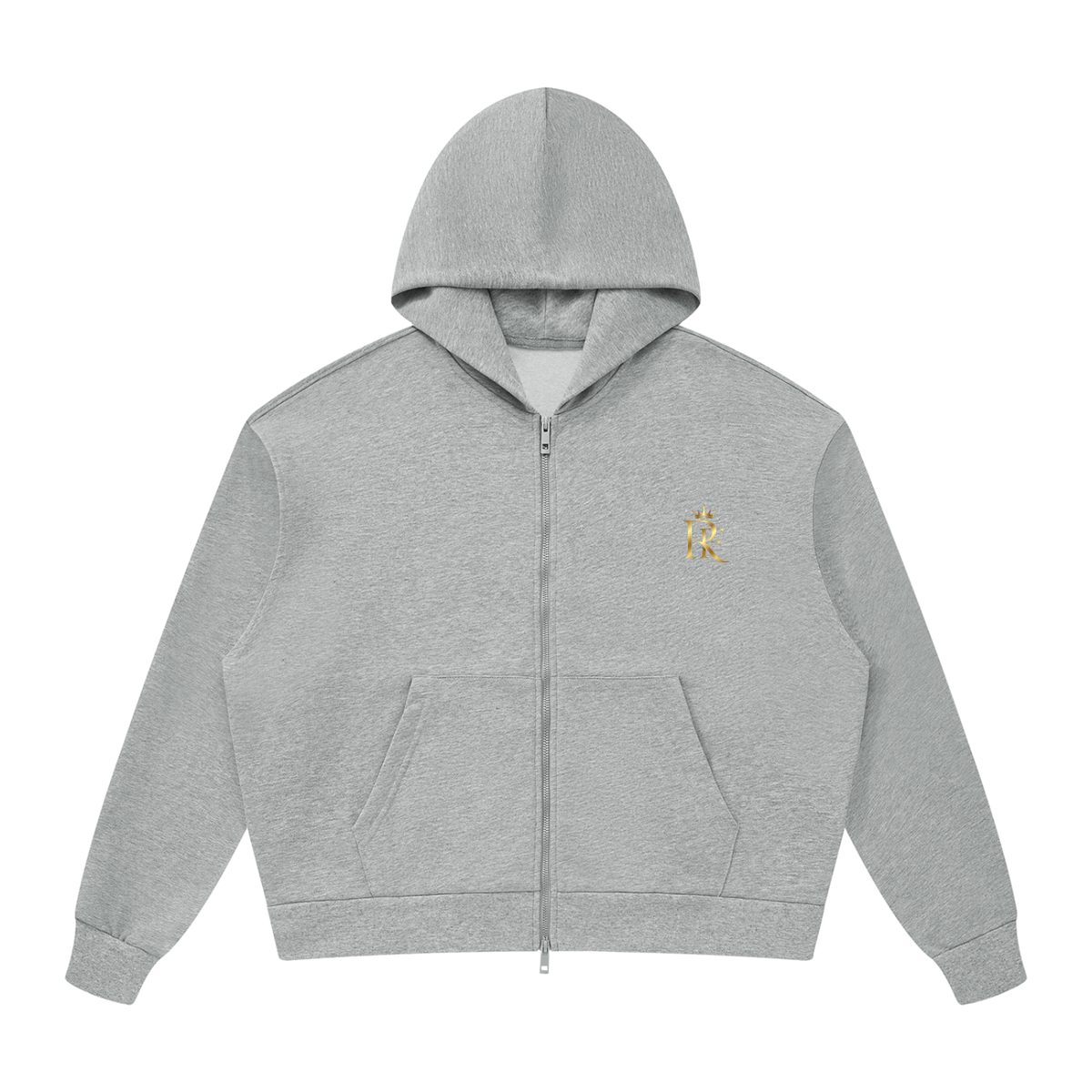 Unisex Drop Shoulder Full Zip Hoodie