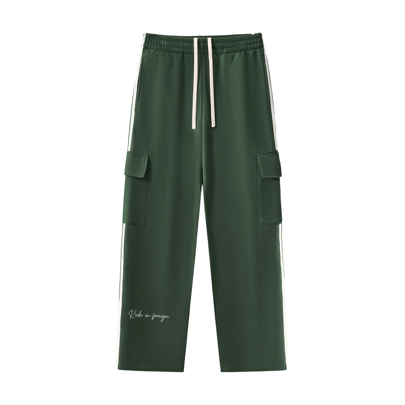 Side Stripe Straight-Leg Pants