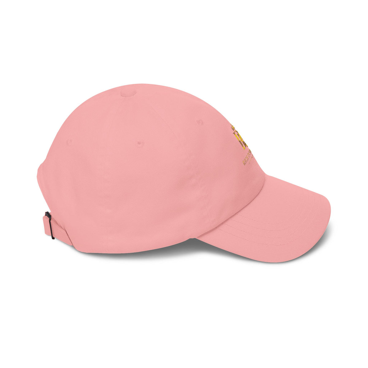Dad Cap - Gold Crown 'R' Logo Embroidered Baseball Hat