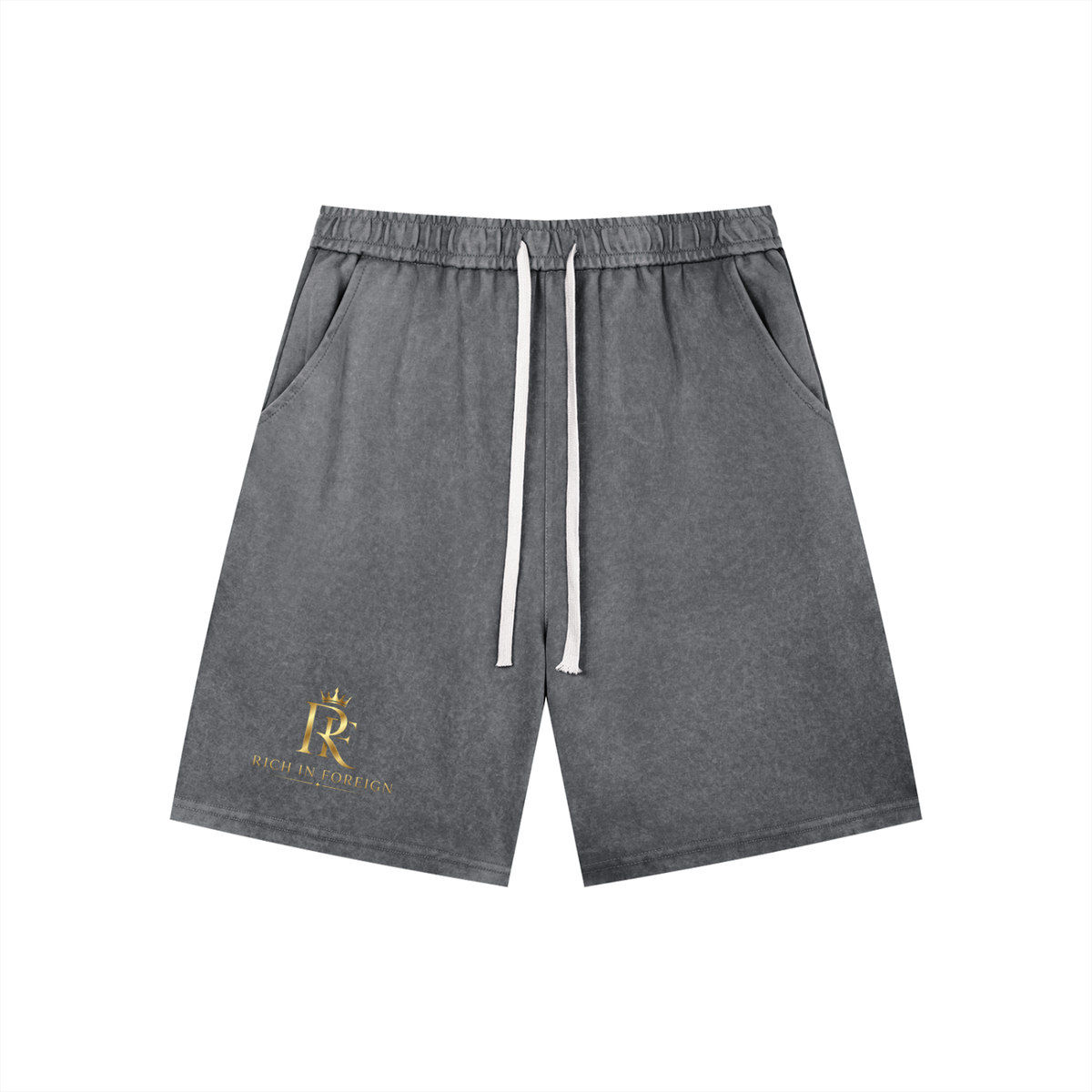 Men’s Vintage Wash Drawstring Shorts