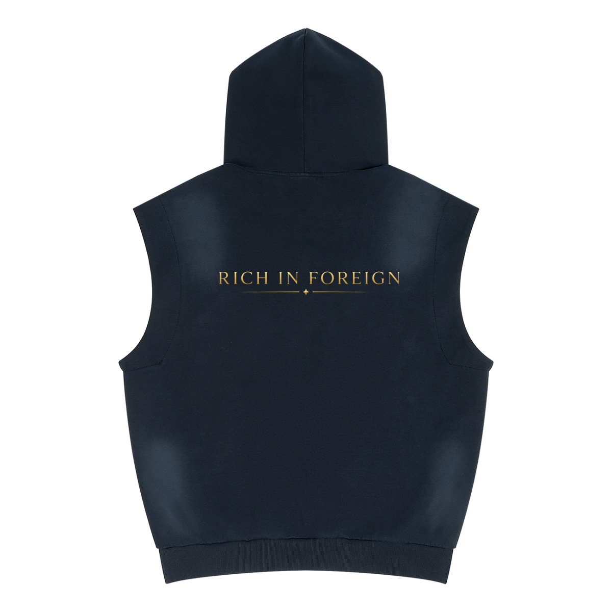 Vintage Wash Sun Fade Sleeveless Hoodie