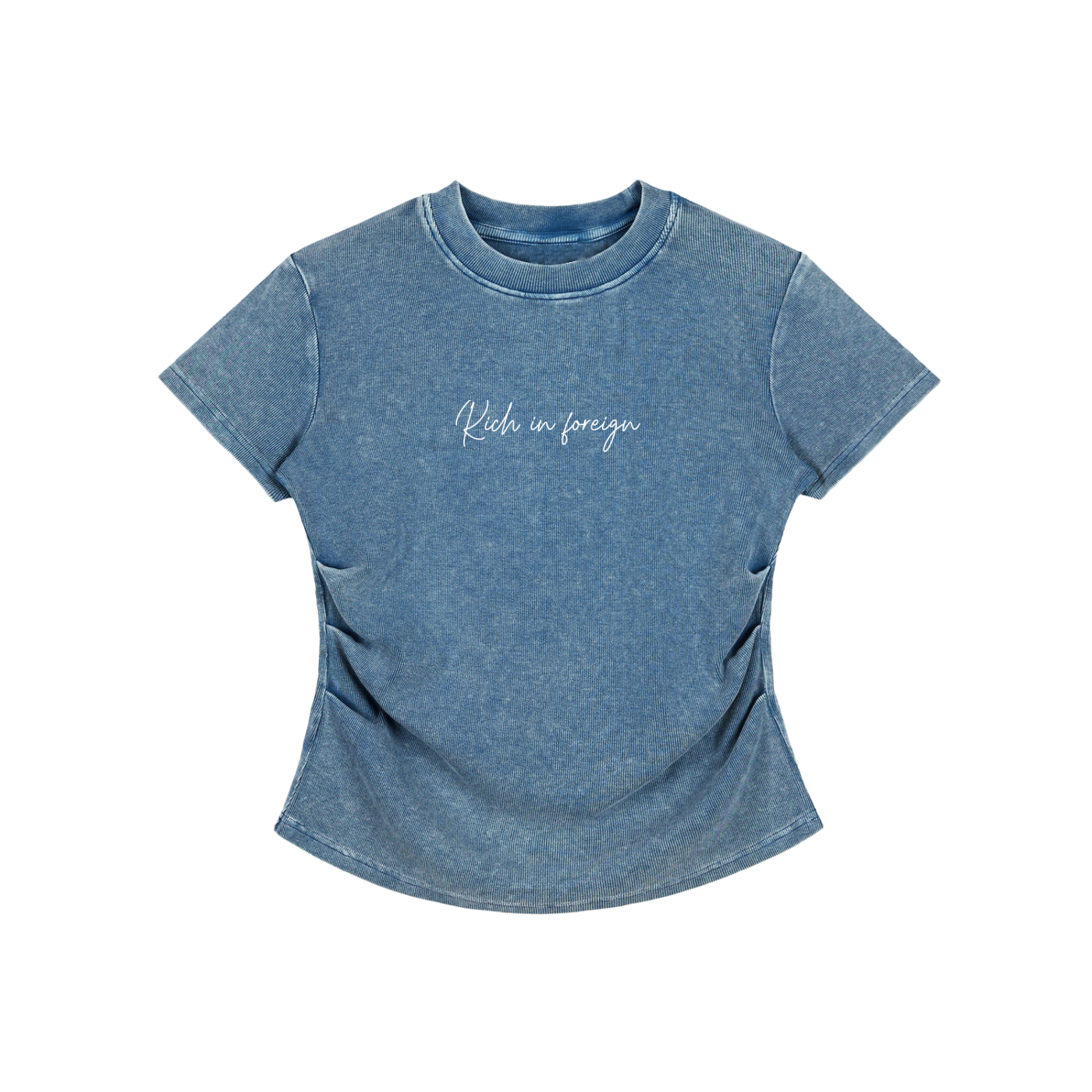 Vintage Washed Bodycon Cotton T-Shirt