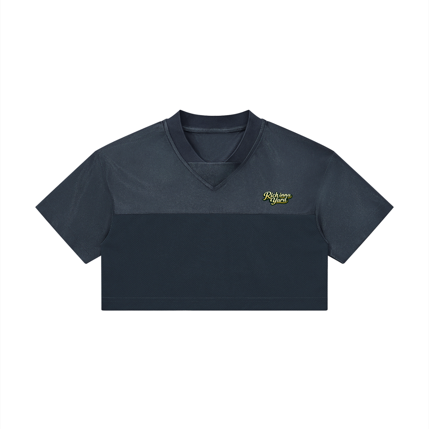 Women’s Cropped Paneled V-Neck Jersey