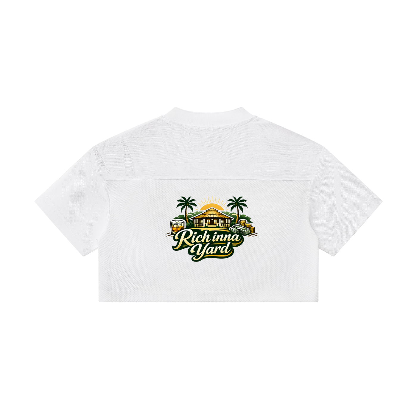 Women’s Cropped Paneled V-Neck Jersey