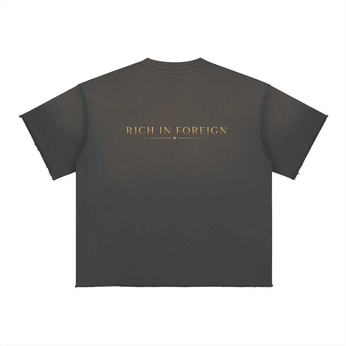 Sun Fade Raw Edge T-Shirt