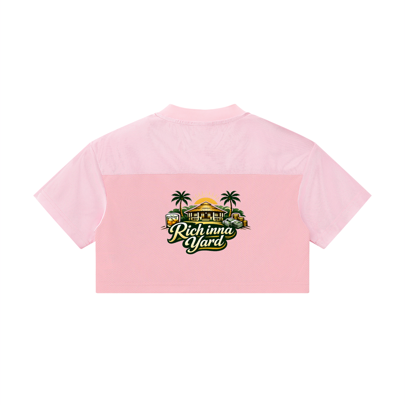 Women’s Cropped Paneled V-Neck Jersey