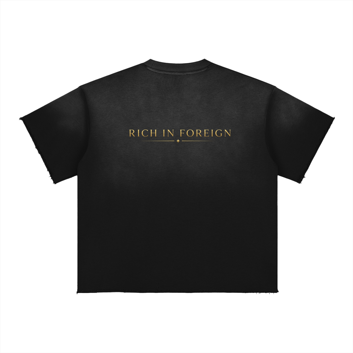 Sun Fade Raw Edge T-Shirt