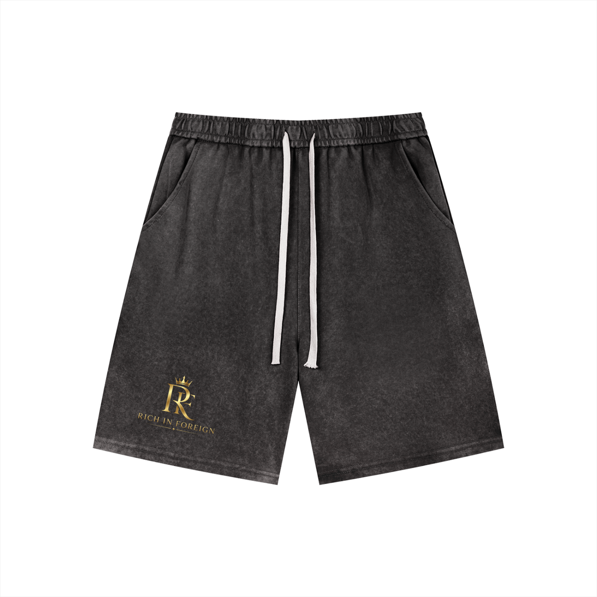 Men’s Vintage Wash Drawstring Shorts