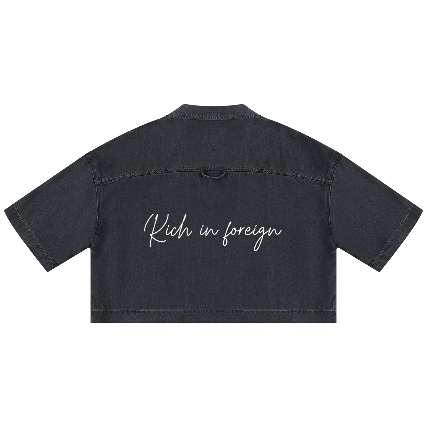 Women's Vintage Wash Boxy Cropped Shirt