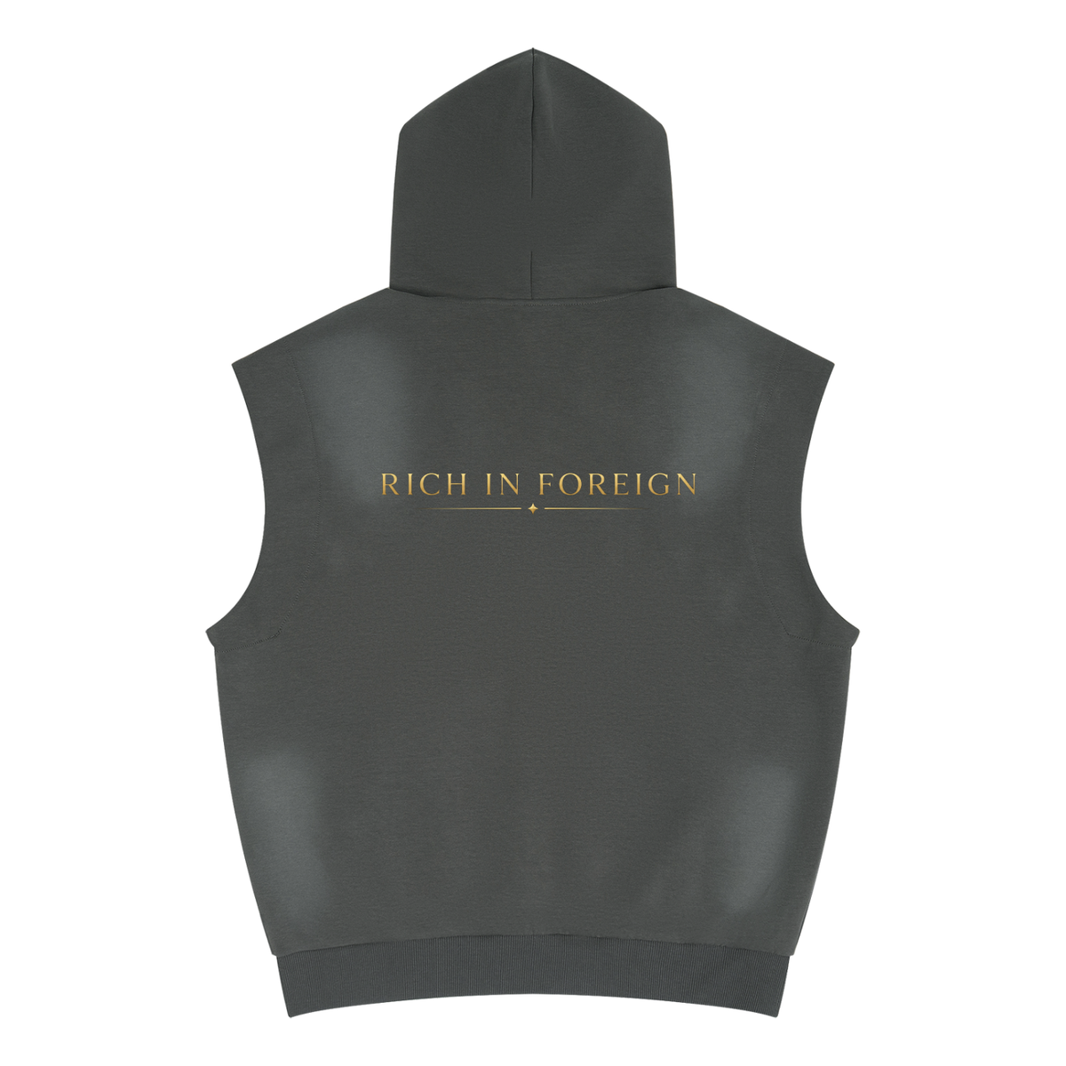 Vintage Wash Sun Fade Sleeveless Hoodie